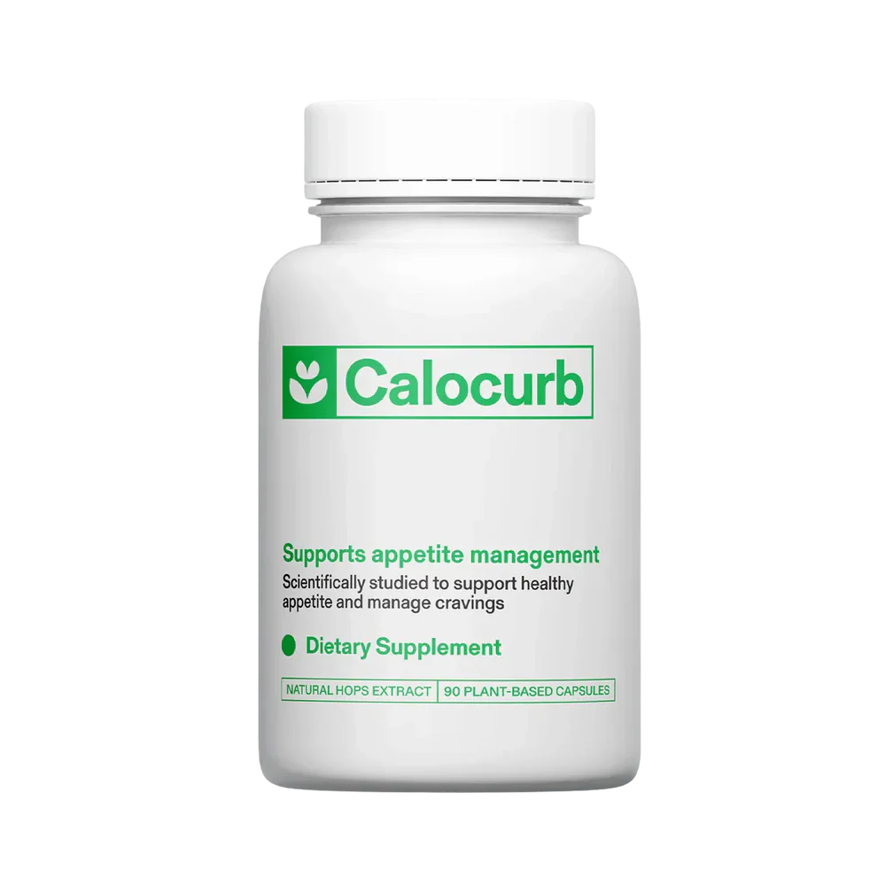 Calocurb plant-based GLP-1 supplement bottle